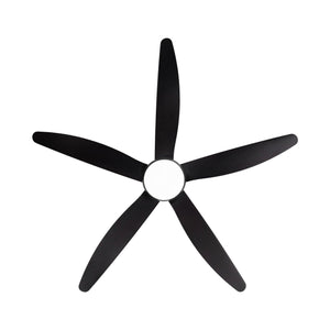 56 In Intergrated LED Ceiling Fan Lighting With Black ABS Blade LamCham