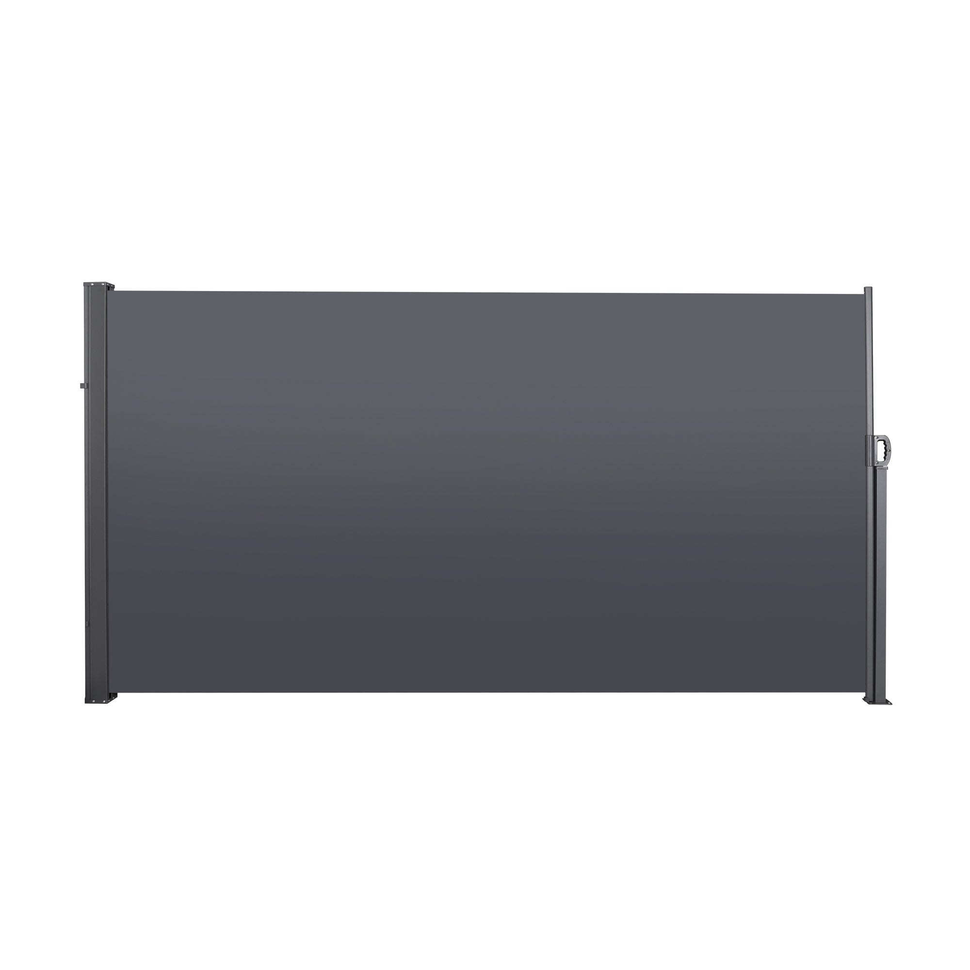 🆓🚛 Retractable Side Screen Awning, Uv Resistant, Waterproof, Patio Privacy Screen for Garden, Balcony, Courtyard, Dark Gray, 118.1" X 70.9"