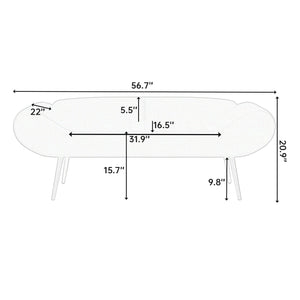 57 inch sofa stool PVC fabric can be placed in the bed circumference can also be placed in the porch LamCham