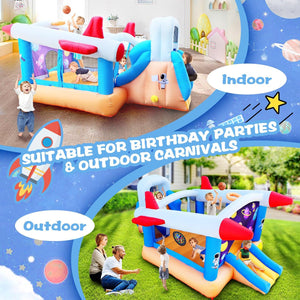 6 In 1 Outdoor Indoor Inflatable Bouncer For Kids Target Ball Basketball Slide With Blower LamCham