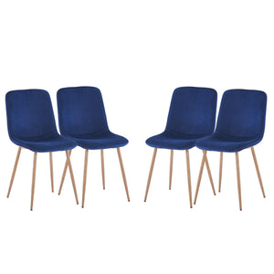 Dining Chair 4PCS（BLUE），Modern style，New technology.Suitable for restaurants, cafes, taverns, offices, living rooms, reception rooms.