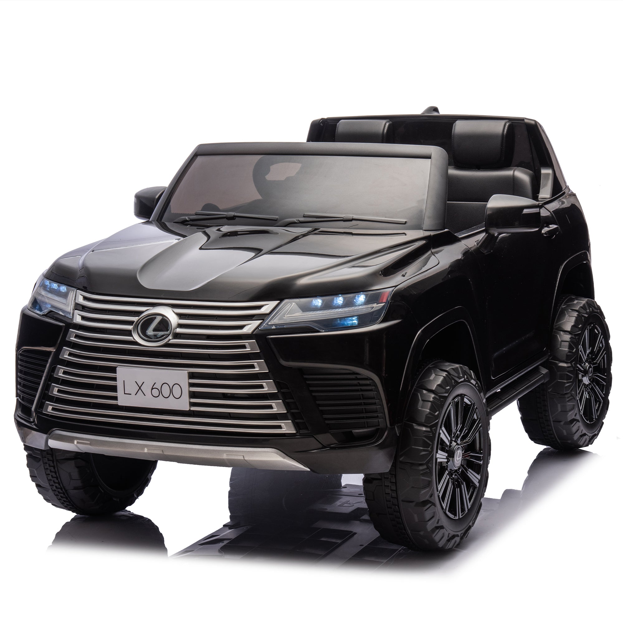 Licensed Lexus Lx600 24V Two-Seater Xxl Kids Ride On Car W/Parents Control, Seat Width 20 Inches, 2Wd, Four-Wheel Suspension, Bluetooth, Mp3, Music, Power Display, Speeds 1.86-3.11Mph for Kids.