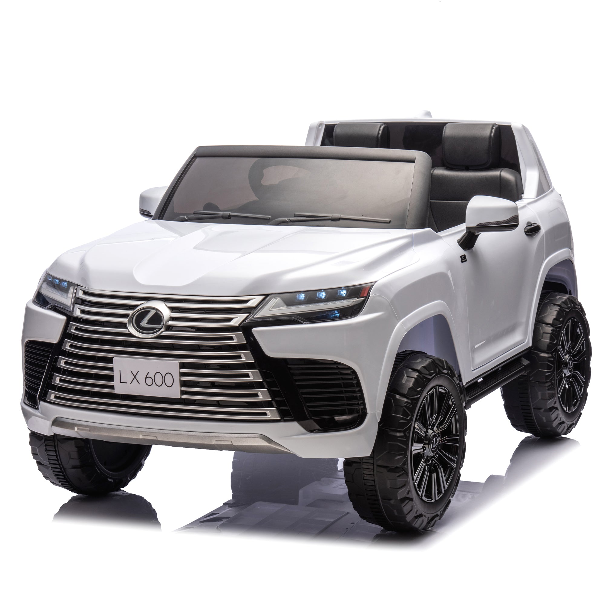 Licensed Lexus Lx600 24V Two-Seater Xxl Kids Ride On Car W/Parents Control, Seat Width 20 Inches, 2Wd, Four-Wheel Suspension, Bluetooth, Mp3, Music, Power Display, Speeds 1.86-3.11Mph for Kids.