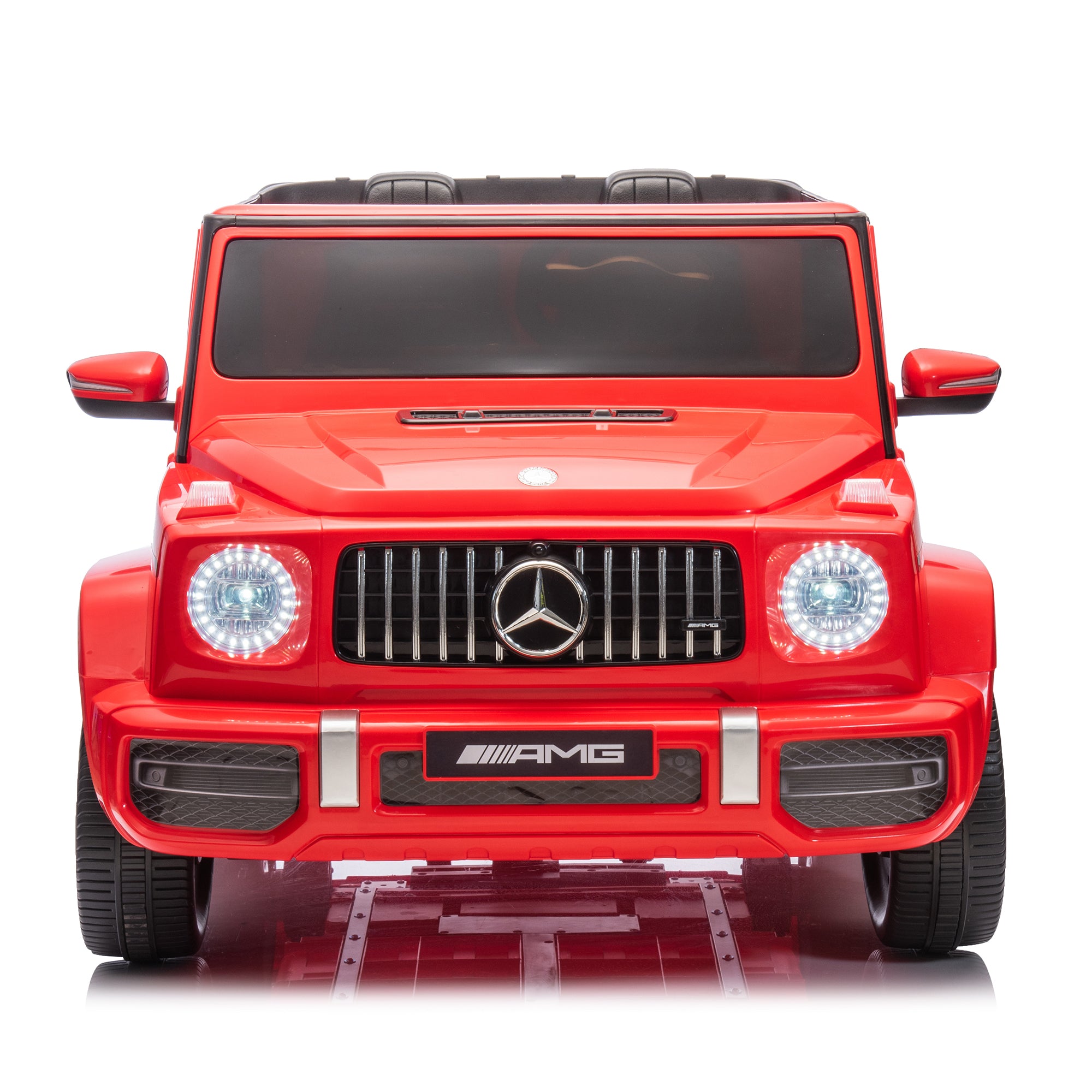 🆓🚛 24V 2-Seater Kids Ride On Car Licensed Mercedes-Benz G63 Powerful 4Wd for Kids Ages 3-8, With 7Ah Big Battery, Remote Control, Soft Braking, 4-Wheel Suspension, Led Headlight & Music, Red