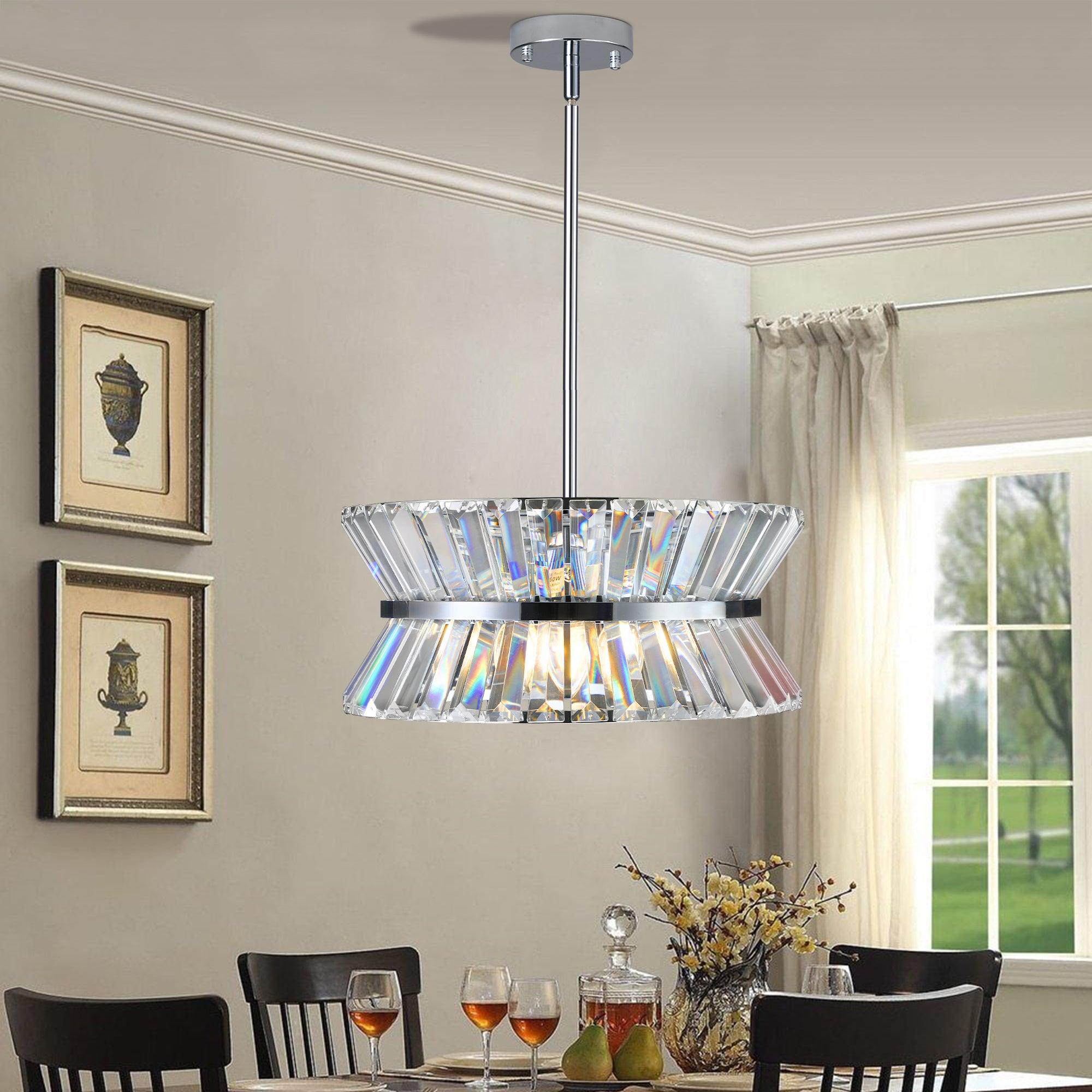 🆓🚛 Modern Crystal Chandelier for Living-Room Round Cristal Lamp Luxury Home Decor Light Fixture