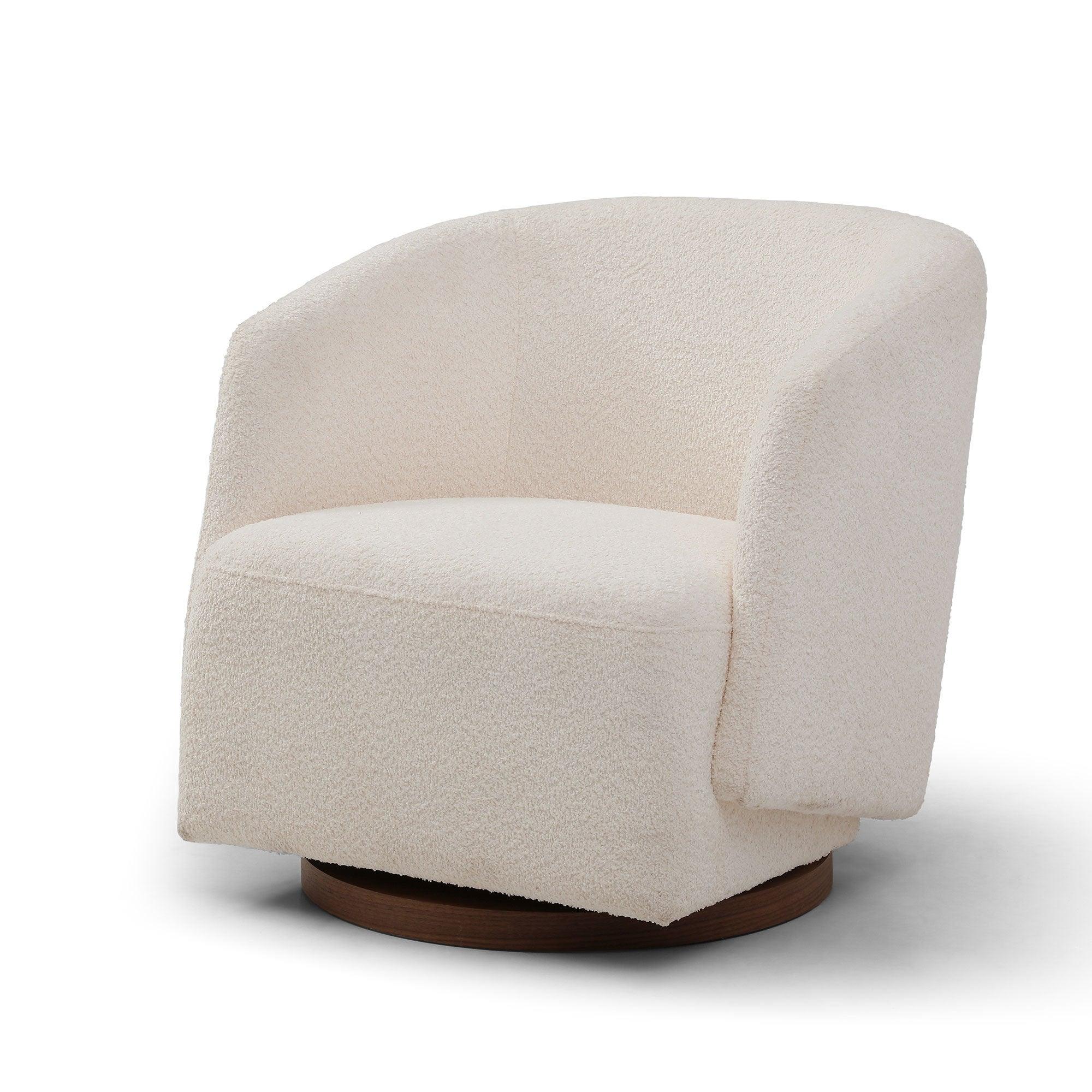 🆓🚛 Swivel Accent Chair Armchair Round Barrel Chair for Living Room Bedroom