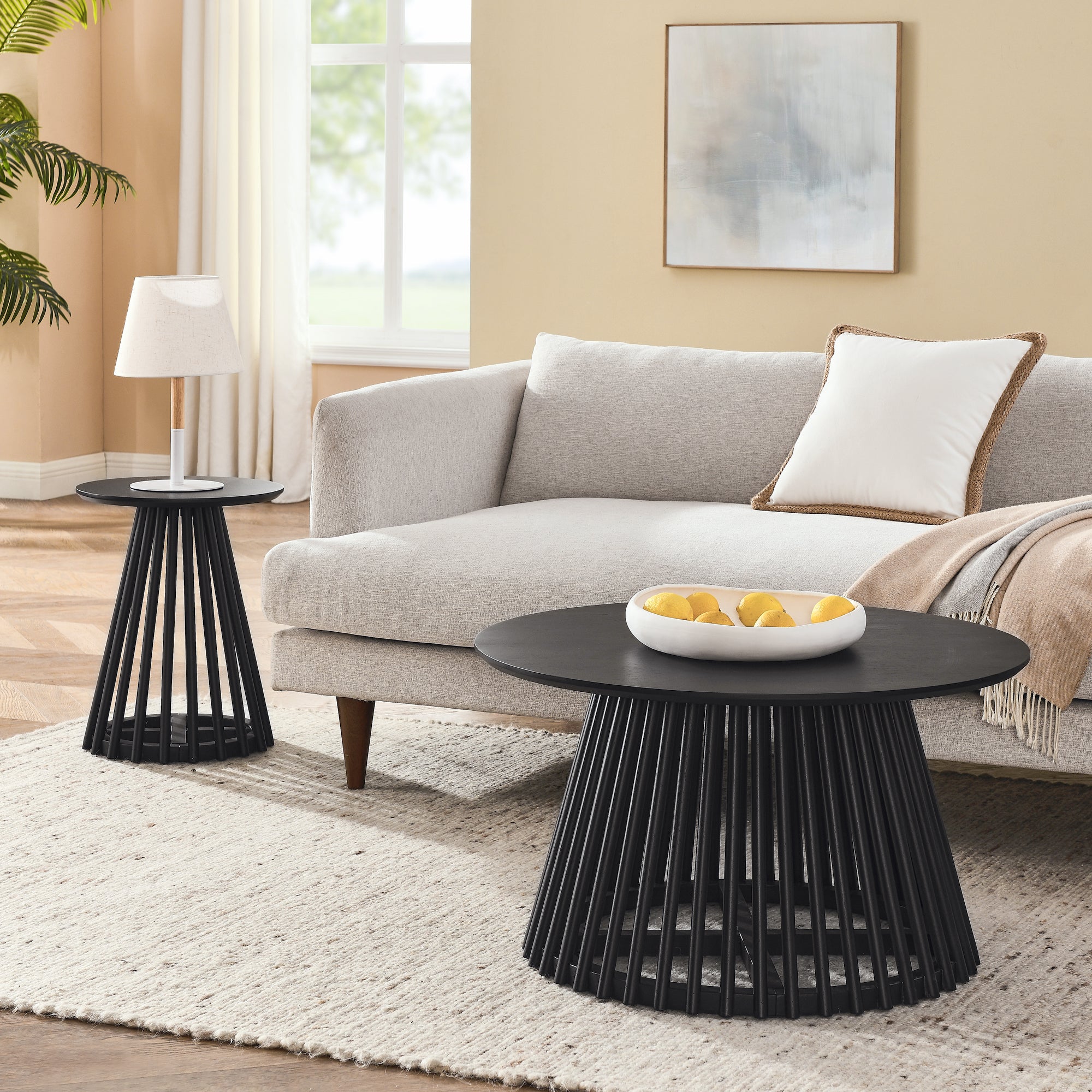 🆓🚛 Modern Coffee Table, Black