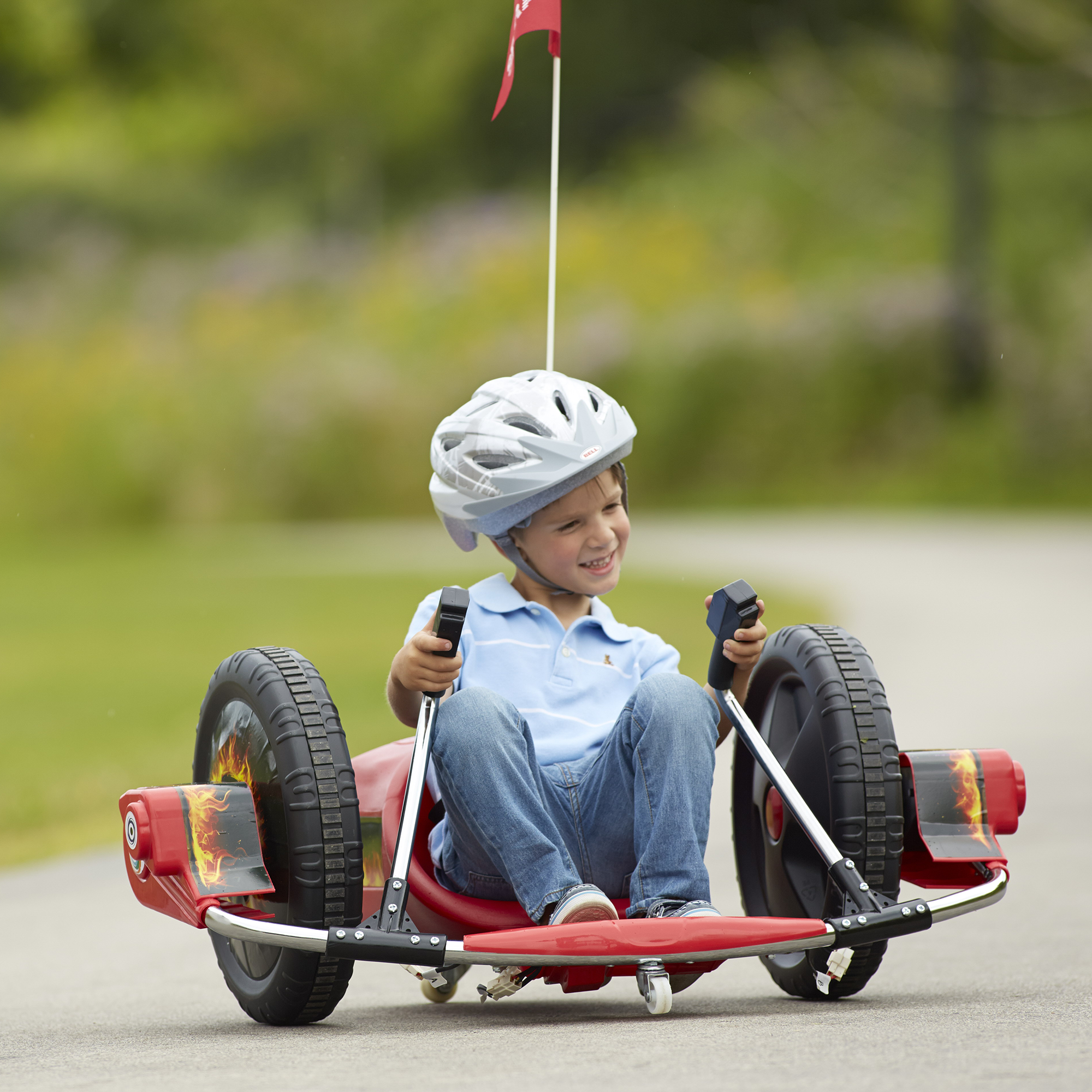 🆓🚛 12V Kids Ride On Electric Toy, 2Wd, 16'' Exaggerated Wheel, Dual Handle Control for 360 Degree Flexible Steering and Rotation, Solid Metal Frame, Provide a Speed of 4.66 Mph for Kids Aged 6+.