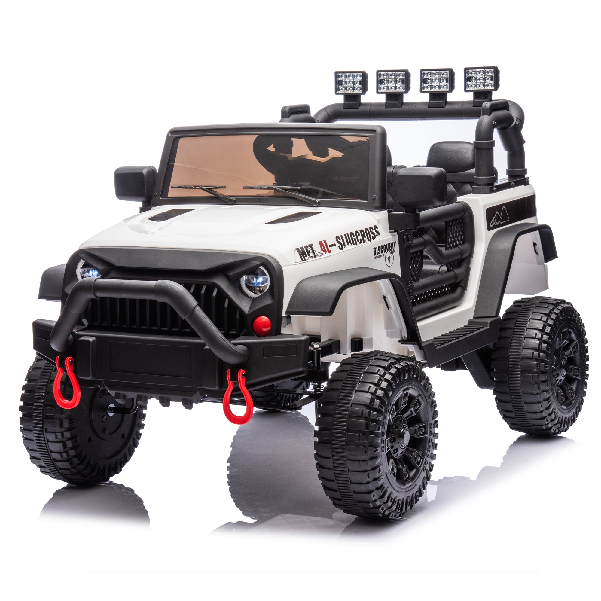 24V Kids Ride On Car W/Parents Remote Control, 400W Motor, Four Wheel Suspension, Adjustable Speed, Usb, Mp3, Music, Bluetooth, Large Display Screen, Power Display, Portable Handle, Safety Belt for Kids Aged 3+.