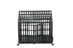 Heavy Duty Dog Cage  Pet Crate With Roof