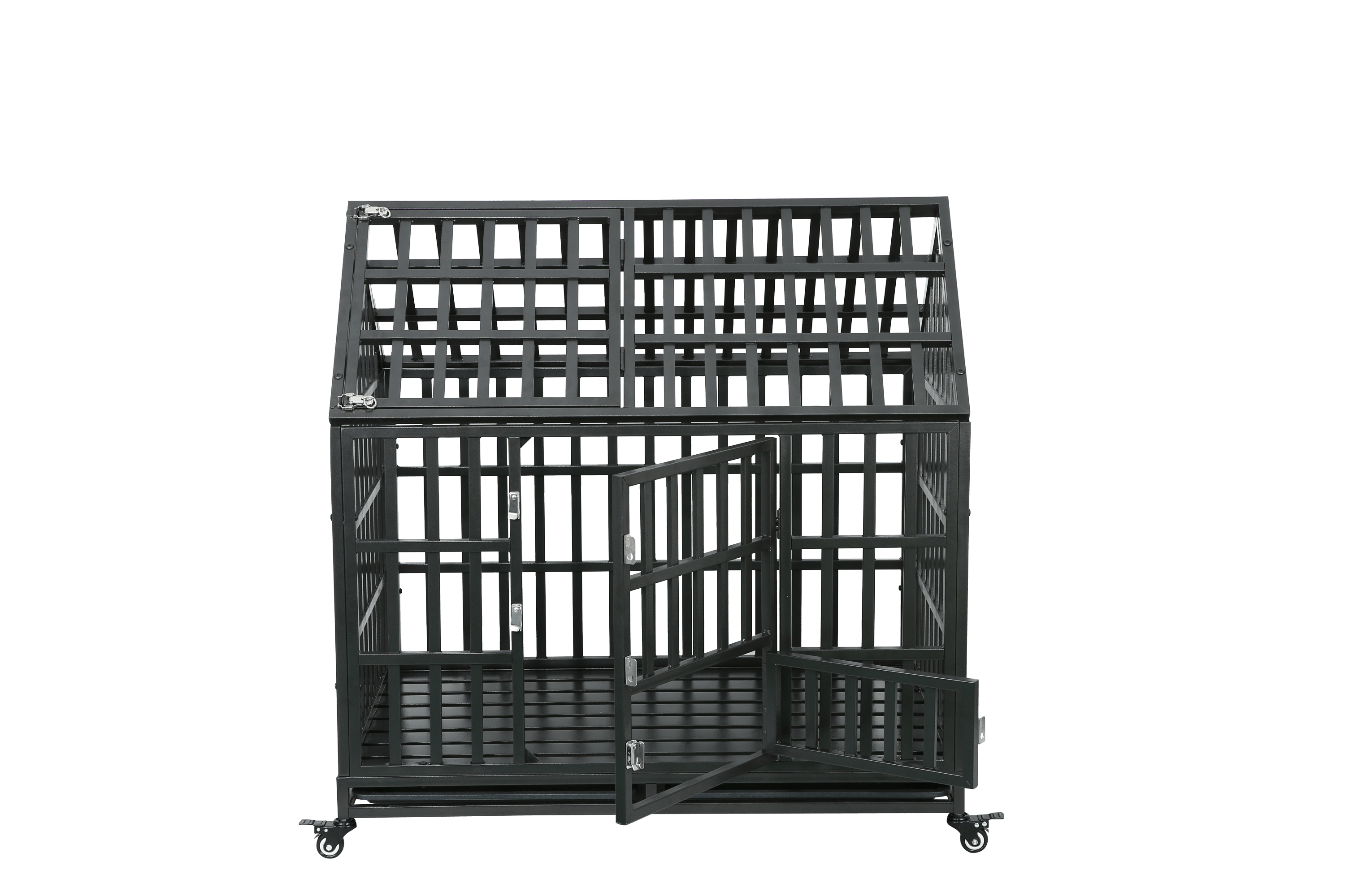 Heavy Duty Dog Cage  Pet Crate With Roof