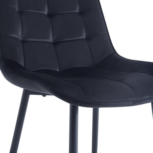 Dining Chair 2PCS（BLACK），Modern style，New technology，Suitable for restaurants, cafes, taverns, offices, living rooms, reception rooms.Simple structure, easy installation.