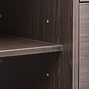 Featured Two-door Storage Cabinet with Three Drawers and Metal Handles , Suitable for Corridors, Entrances, Living rooms, and Study