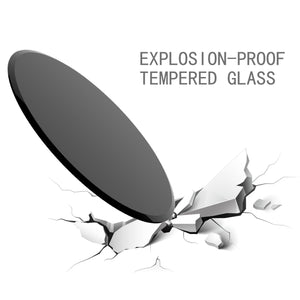 38.6" Inch Round Tempered Glass Table Top black Glass 1/2" Inch Thick Beveled Polished Edge