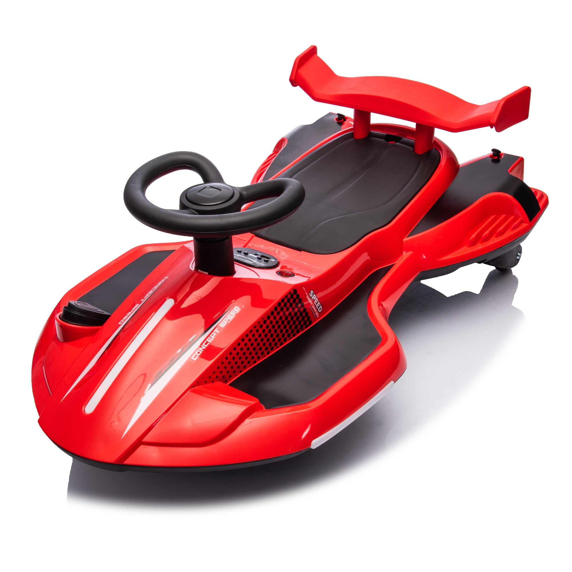 12V Kids Ride On Electric Toy, 360 Degree Drift In Place, Spray Function, Front&Side Lights Design, Usb/Mp3, Bluetooth, Music, 3.73-4.35 Mph, Easy Installation, Ultimate Cool Operation for Kids Aged 3+.