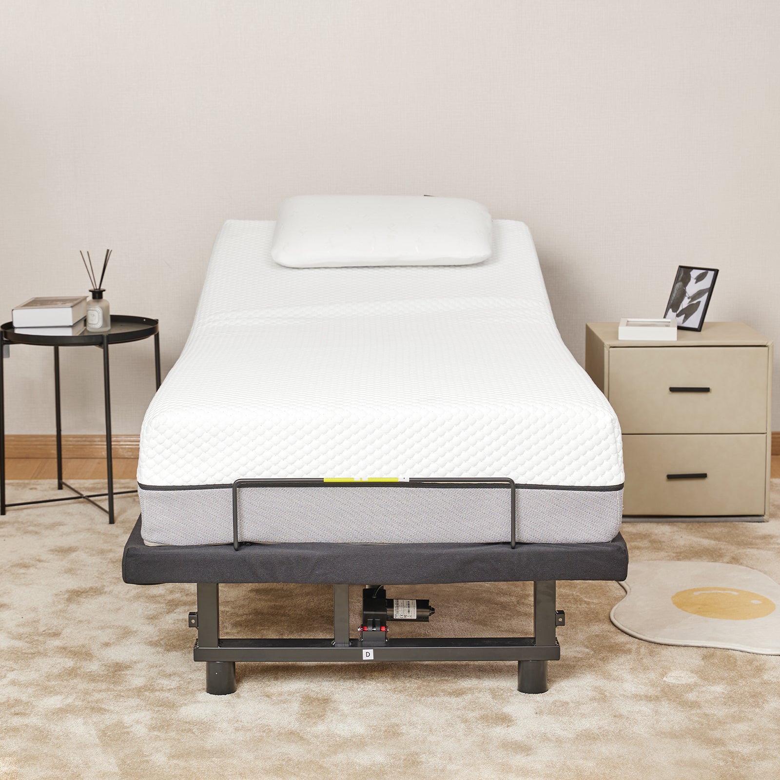 🆓🚛 Adjustable Bed Base Frame, Head and Foot Incline, Quiet Motor, Twin Xl Size, Zero Gravity