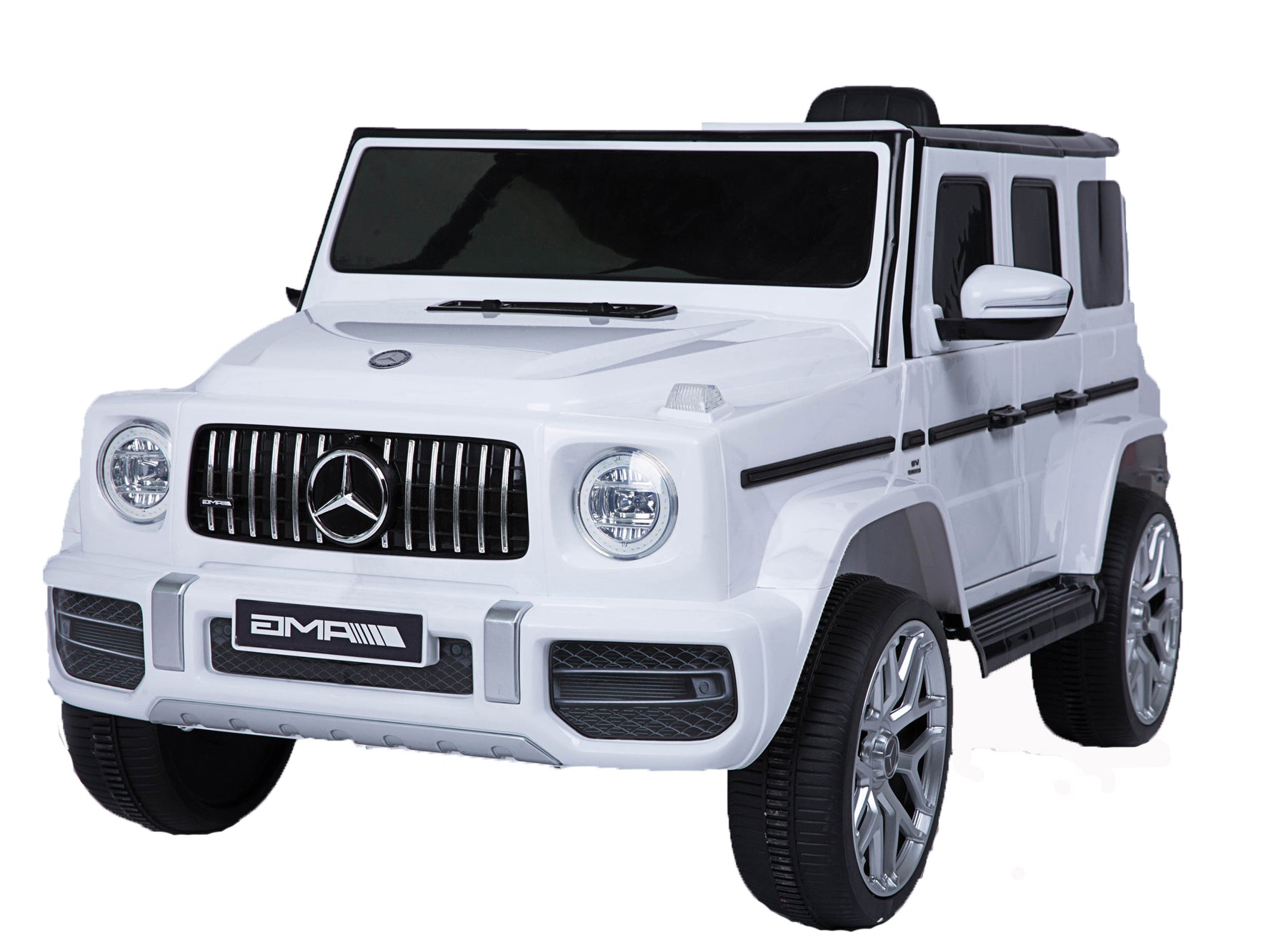 Licensed Mercedes-Benz G63 Kids Ride On Car, kids Electric Car with Remote Control 12V licensed children car Motorized Vehicles for Girls, Boys, gift, Music, Horn, Spring Suspension, Safety Lock