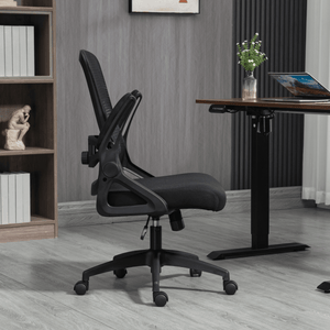 Ergonomic Office Chair Adjustable Height Computer Chair Breathable Mesh Home Office Desk Chairs with Wheels Comfy Executive Rolling Swivel Task Chair with Adjustablelip up Arms & Lumbar Support