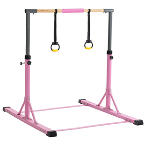 Gymnastic Bar Set Gymnastics Horizontal Bar Gymnastics Kip Bar for Kids Home Use Pink