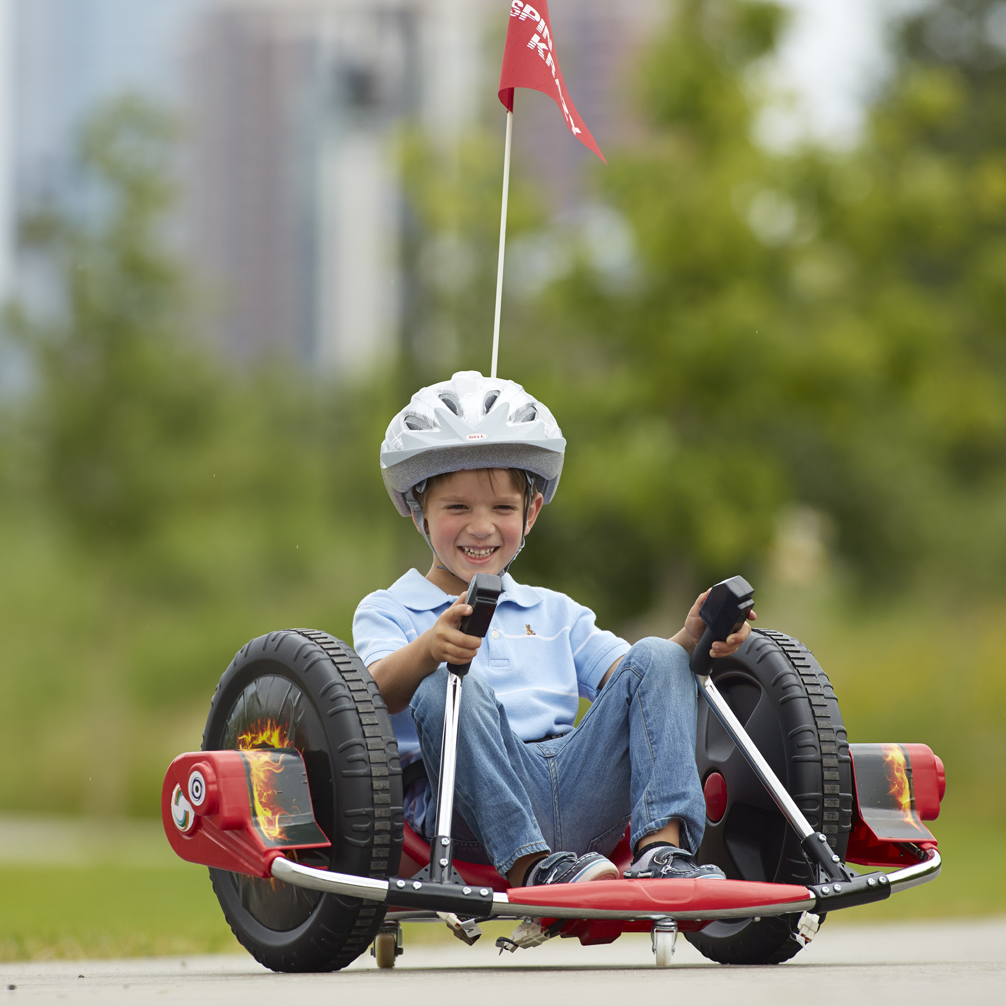 🆓🚛 12V Kids Ride On Electric Toy, 2Wd, 16'' Exaggerated Wheel, Dual Handle Control for 360 Degree Flexible Steering and Rotation, Solid Metal Frame, Provide a Speed of 4.66 Mph for Kids Aged 6+.