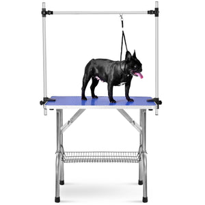 36" Folding Dog Pet Grooming Table Heavy Duty Stainless Steel Pet Dog Cat Grooming Table