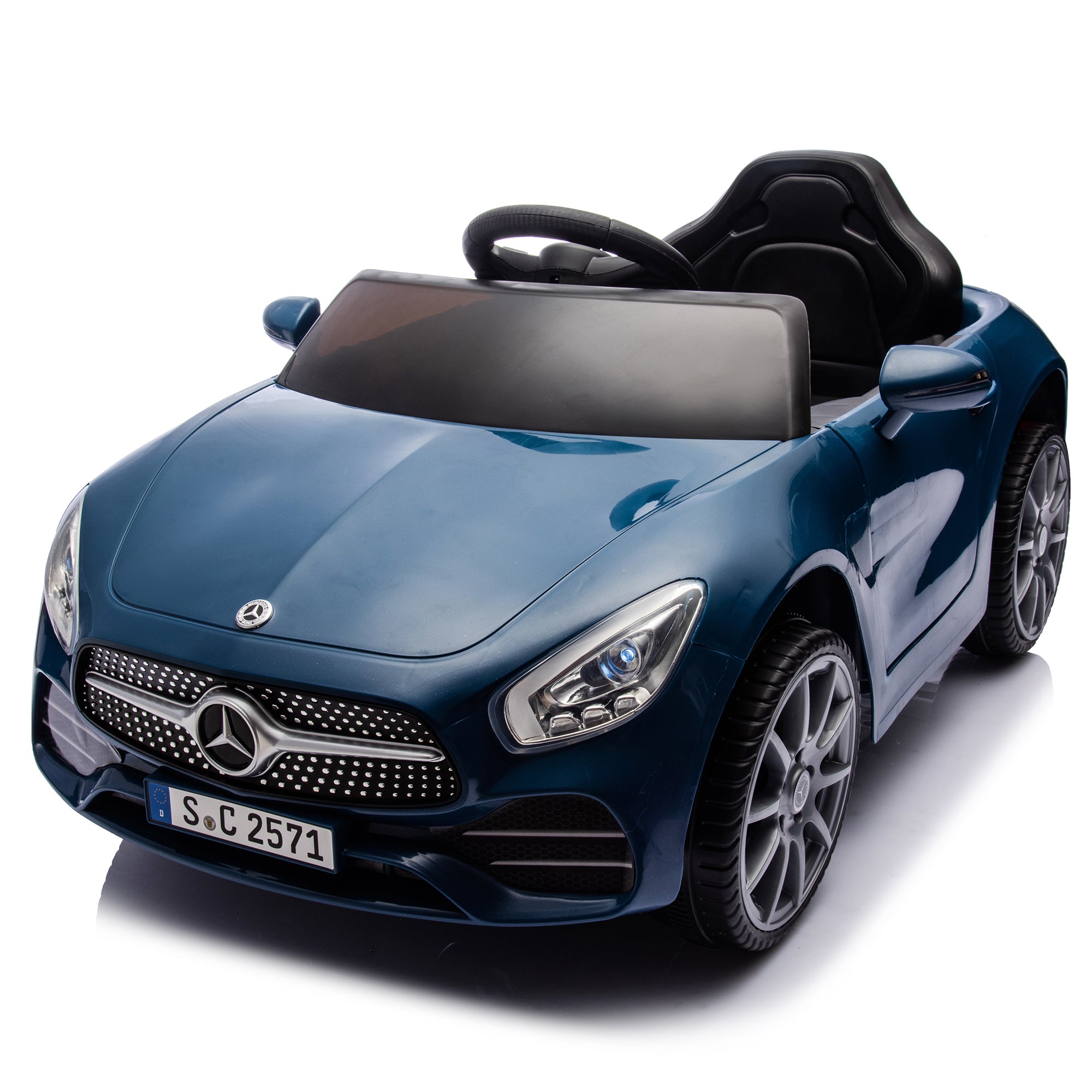 Licensed Mercedes-Benz Cls 350, 12V Kids Ride On Toy Car W/Parents Control, 2Wd, Four-Wheel Suspension, Music, Bluetooth, Led Light, Usb, Power Display, Volume Adjustment, Speeds 1.24-3.11Mph for Kids Aged 2-4.