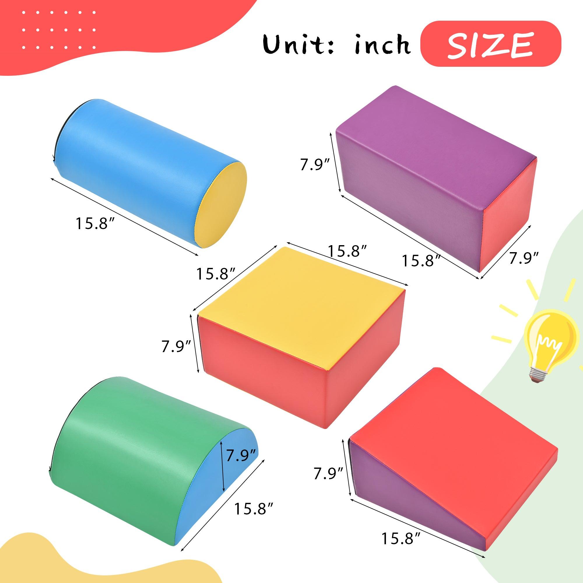 🆓🚛 Soft Climb & Crawl Foam Playset, Safe Soft Foam Nugget Shapes Block for Infants, Preschools, Toddlers, Kids Crawling & Climbing Indoor Active Stacking Play Structuretx