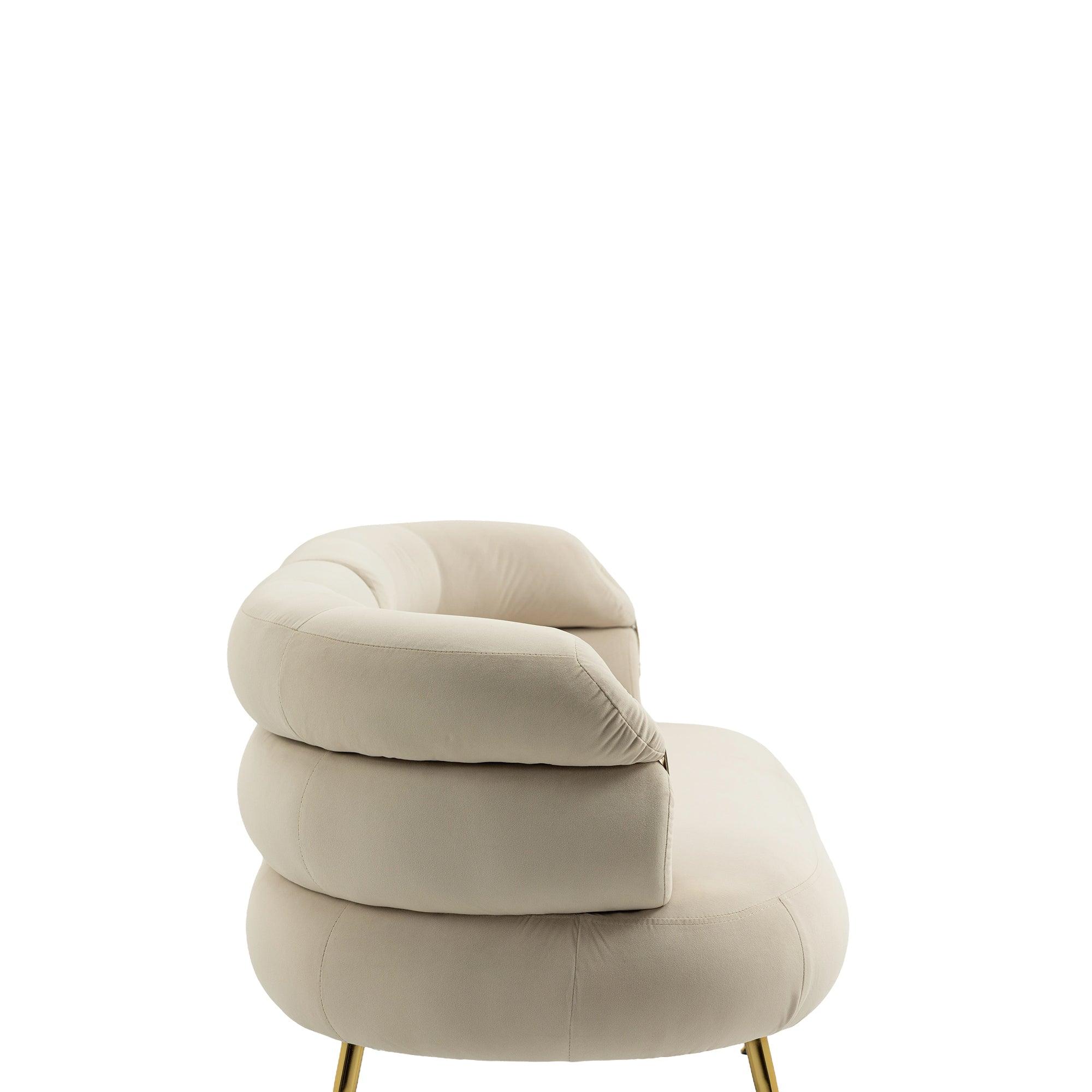 Accent Chair, leisure chair with Golden feet LamCham