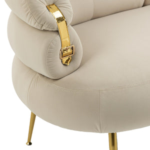 Accent Chair, leisure chair with Golden feet LamCham