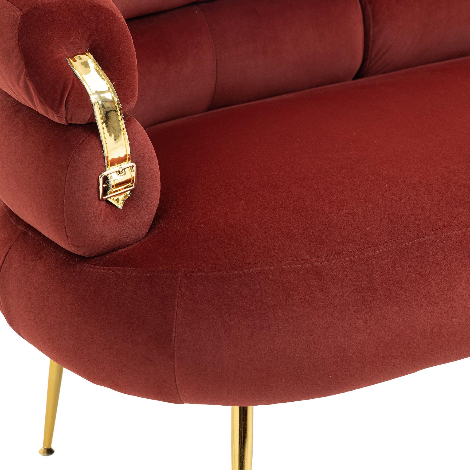 Accent Chair, leisure chair with Golden feet LamCham