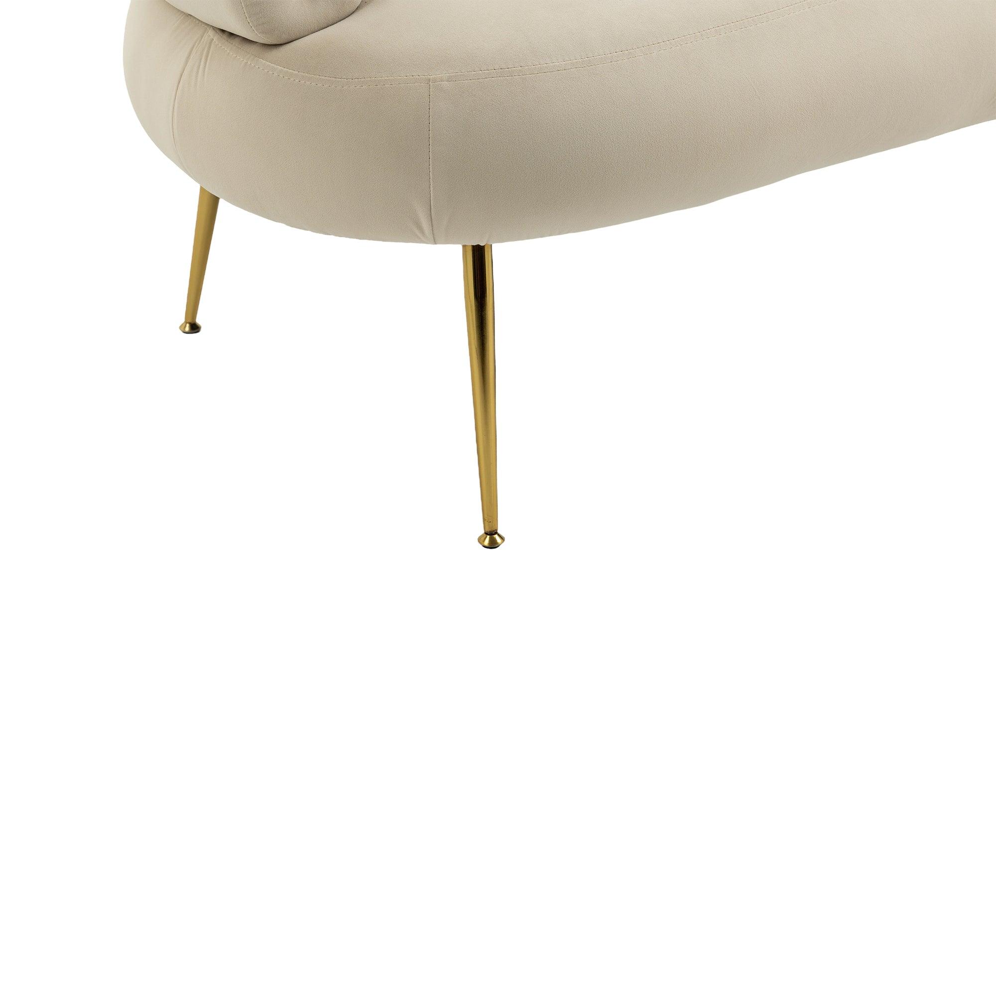 Accent Chair, leisure chair with Golden feet LamCham