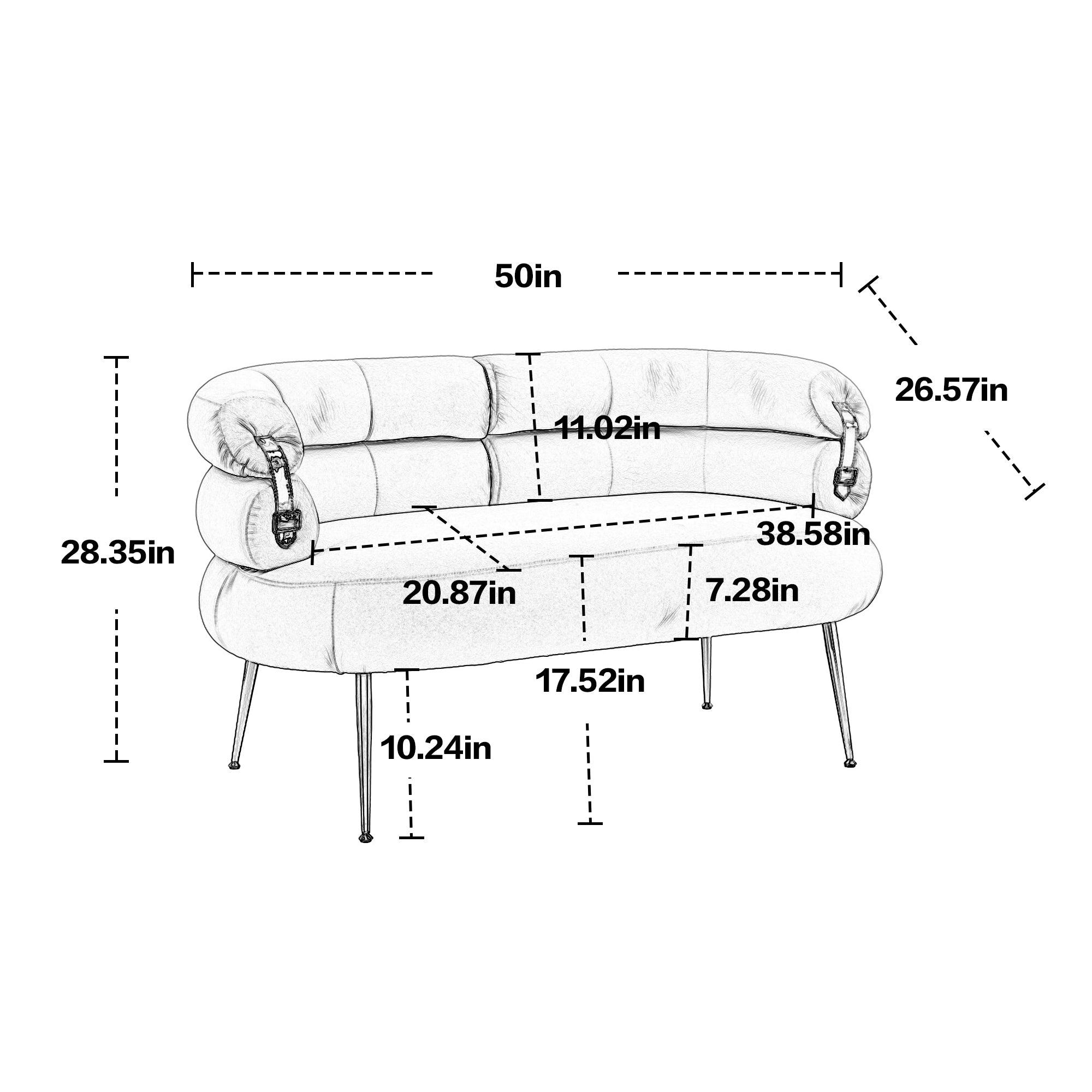 Accent Chair, leisure chair with Golden feet LamCham