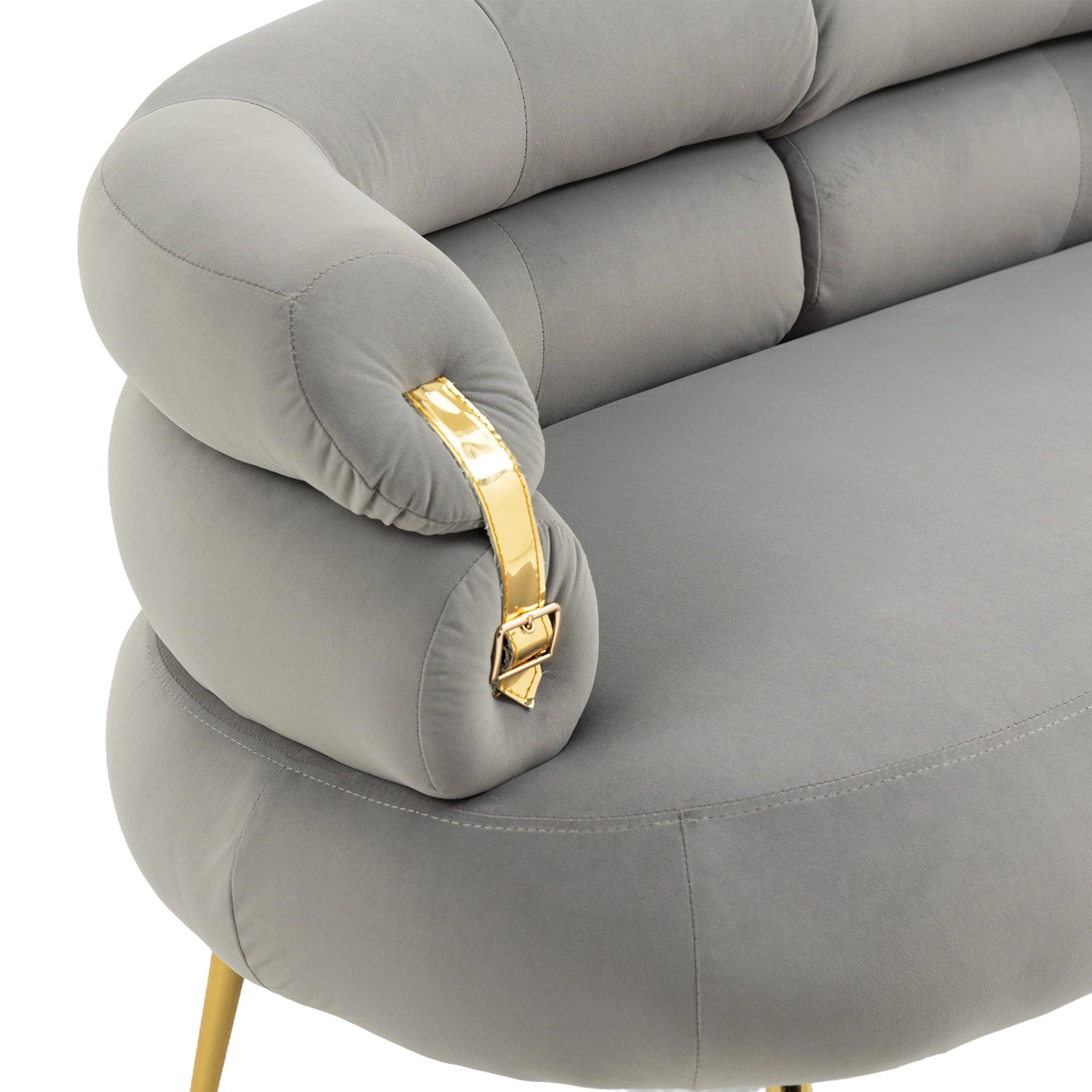 Accent Chair, leisure chair with Golden feet LamCham