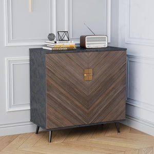 Accent Storage Cabinet with Doors, Bar Cabinet Buffet Cabinet with Storage for Living Room, Hallway, Bedroom LamCham