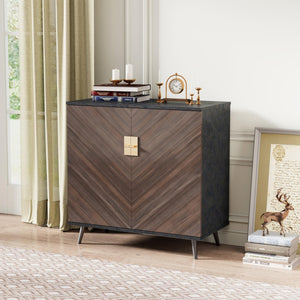 Accent Storage Cabinet with Doors, Bar Cabinet Buffet Cabinet with Storage for Living Room, Hallway, Bedroom LamCham