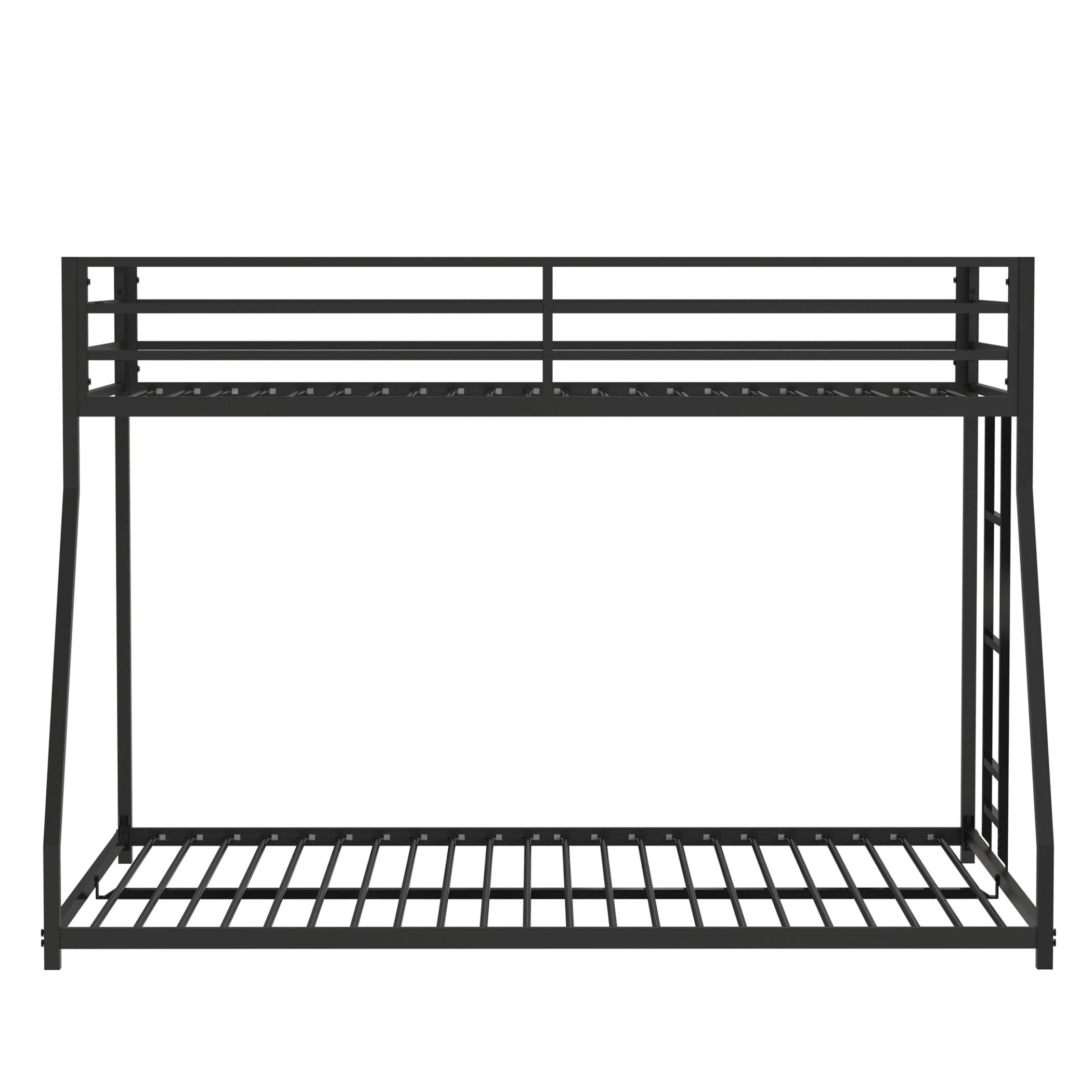 Adam Twin Over Full Metal Bunk, Black LamCham