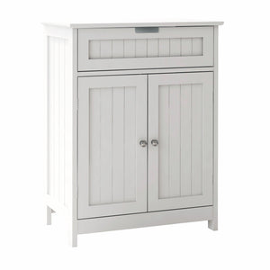 Bathroom Floor Cabinet Freestanding 2 Doors and 1 Drawer Wood Storage Organizer Cabinet LamCham