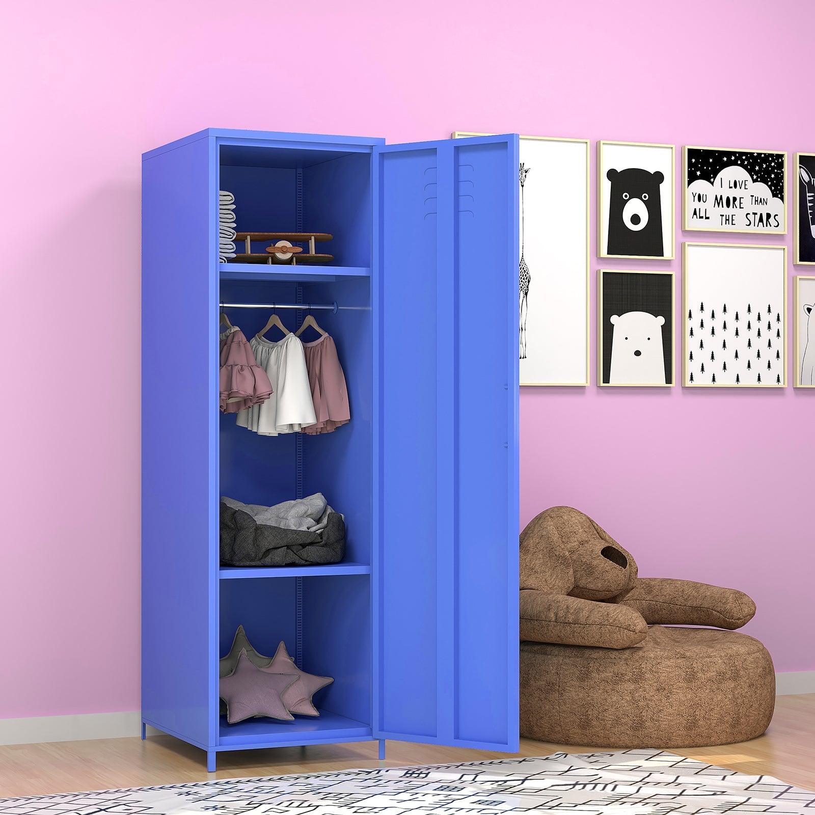 Blue  Steel storage cabinet  one door LamCham