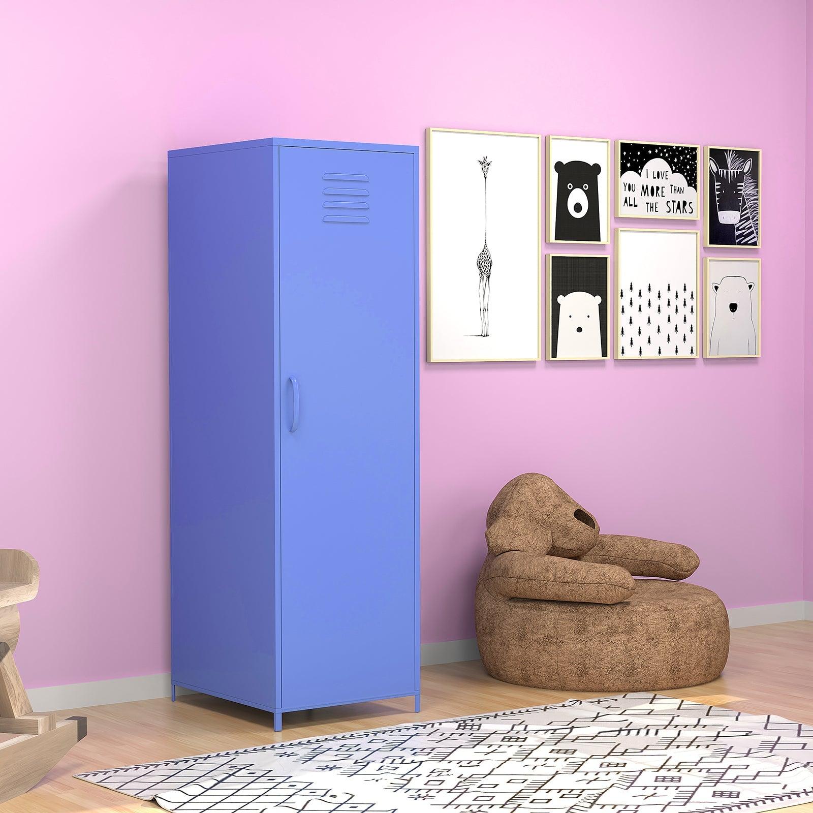 Blue  Steel storage cabinet  one door LamCham