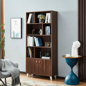 Bookcase, Bookshelf, Walnut LamCham