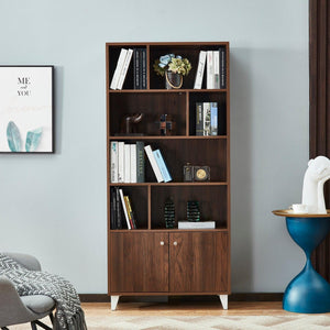 Bookcase, Bookshelf, Walnut LamCham