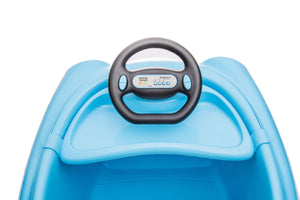 Children's Electric Bumper Car for Kids, 12v Dual Drive 1-6 Years Old with Pushrod Dinner Plate USB BT Music LamCham