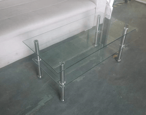 Clear Clear Glass Coffee Table, Tempered Glass Coffee Table for Living Room LamCham