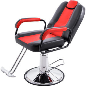 Deluxe Reclining Barber Chair with Heavy-Duty Pump for Beauty Salon Tatoo Spa Equipment LamCham