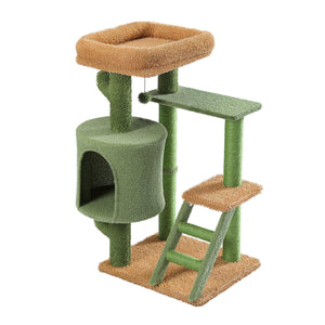 Desert Cactus Cat Tree Ladder Multi Levels Condo LamCham