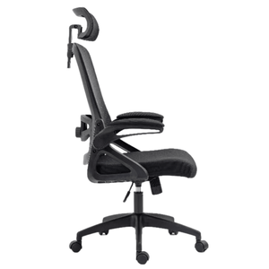 Ergonomic Office Desk Chair, Mesh High Back Computer Chair with Adjustable 3D Headrest & Lumbar Support & Flip-Up Arms Executive/Home/Study/Work Office Desk Chairs with Wheels