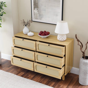 Drawer bedroom dresser, wooden antique dresser, TV cabinet bedroom living room corridor storage dresser, storage box drawer cabinet, six-drawer cabinet