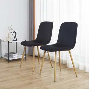 Dining Chair 4PCS（BLACK），Modern style，New technology.Suitable for restaurants, cafes, taverns, offices, living rooms, reception rooms.