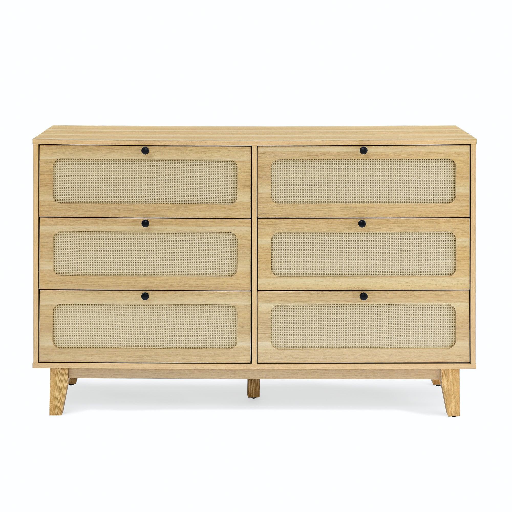 Drawer bedroom dresser, wooden antique dresser, TV cabinet bedroom living room corridor storage dresser, storage box drawer cabinet, six-drawer cabinet