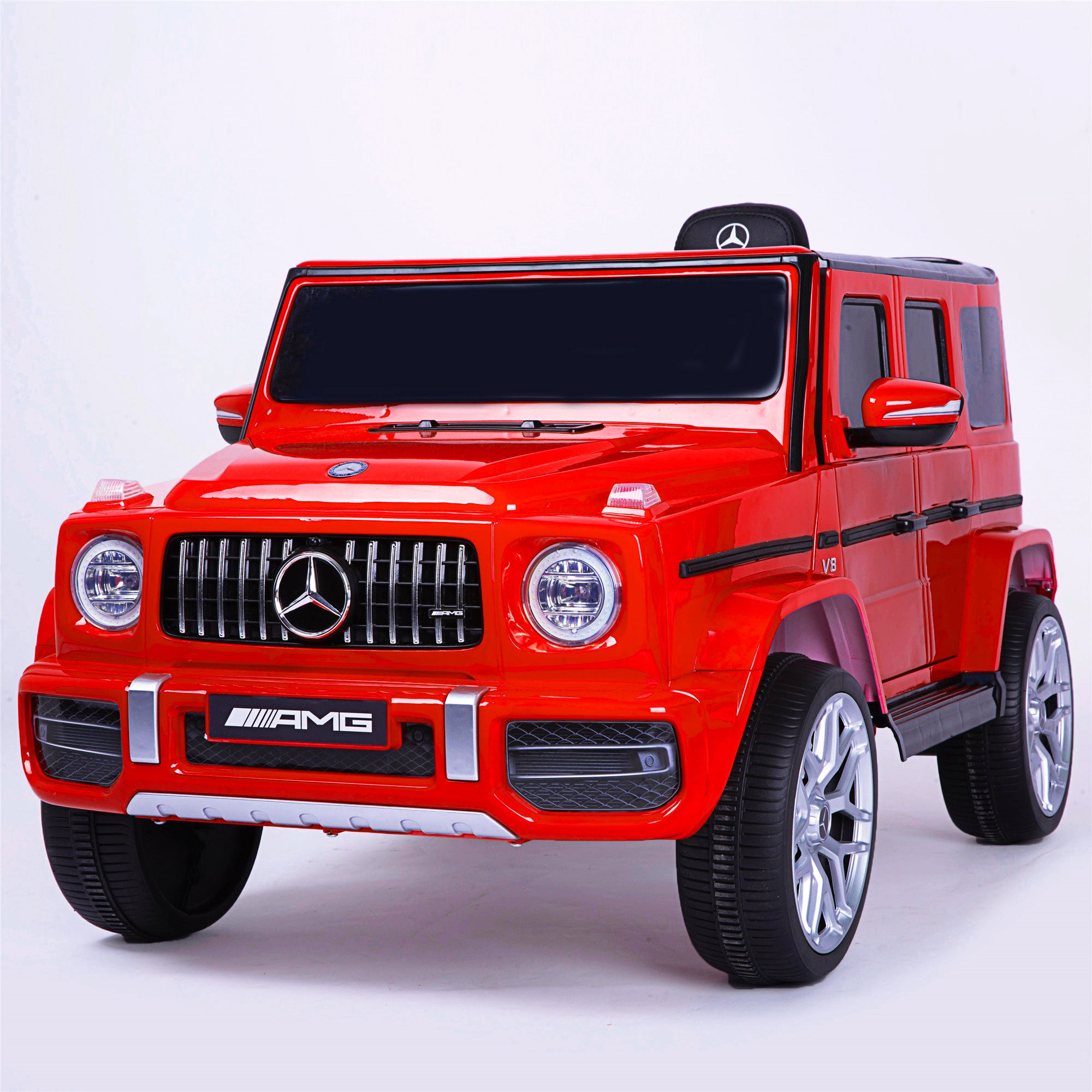 🆓🚛 Licensed Mercedes-Benz G63 Kids Ride On Car, Kids Electric Car With Remote Control 12V Licensed Children Car Motorized Vehicles for Girls, Boys, Gift, Music, Horn, Spring Suspension, Safety Lock, Red